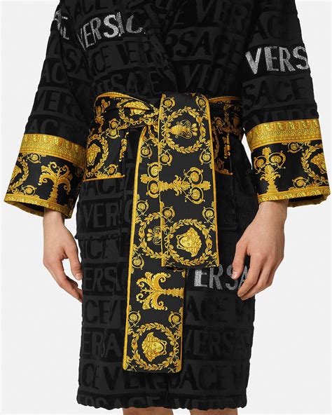 multicolor versace bathrobe|Versace robe price.